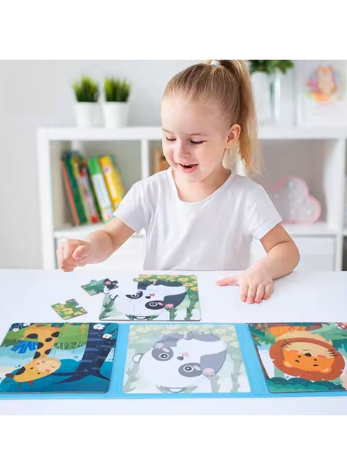 Leveled Puzzle, Magnetic Puzzle Book for Kids, Wooden Montessori Jigsaw Puzzle, Educational Learning Jigsaw Toys For Kids to enhance recognition skills, Magnetic Jigsaw Puzzles, Cartoon Toy, Educational Toy/ 3 in 1 (book includes 3 different Fairy Tale puzzles) - pzsku/Z476B35896FB67F02CF59Z/45/_/1729870603/7030f5d3-aa43-4345-8135-567f84b005fa