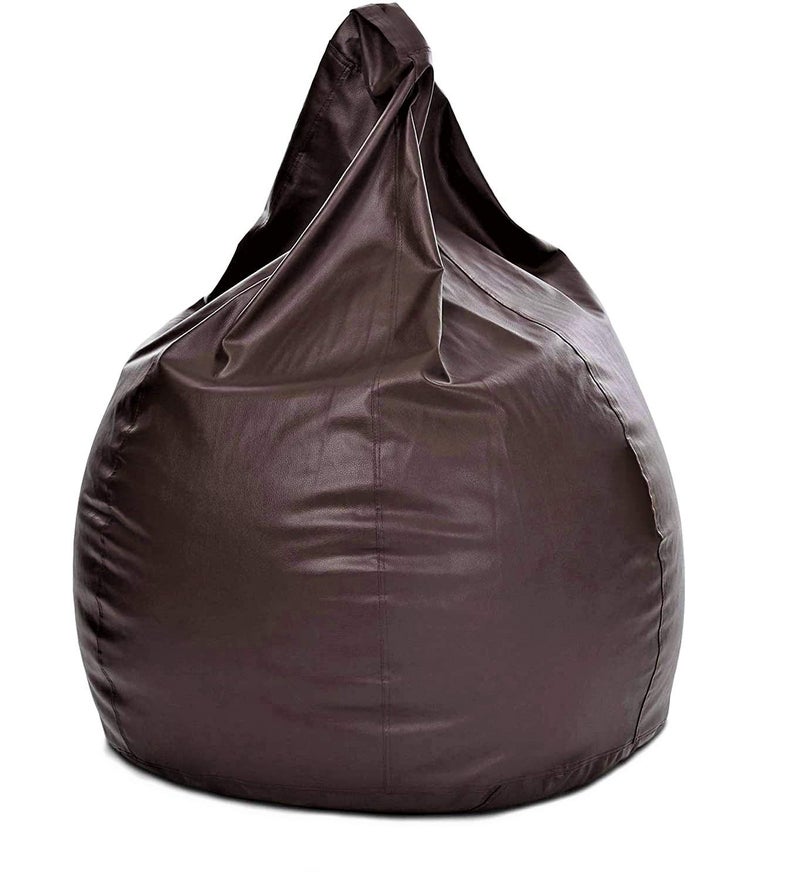Generic Lexavi Brand Combo Bean Bag Cover with Footstool Without Beans Brown SizeXXL  - Image 4