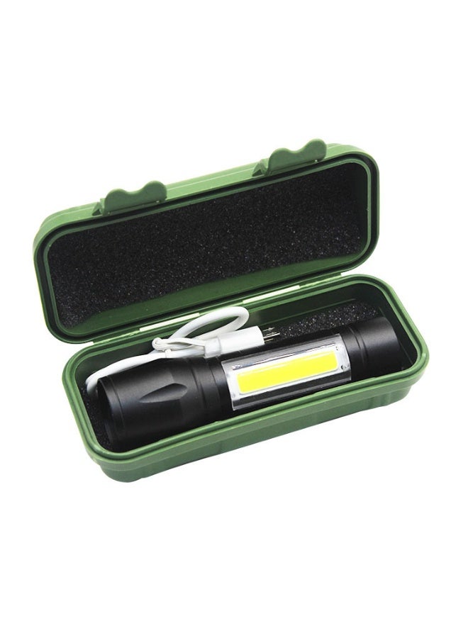 Aluminum COB LED Mini Flashlight – USB Rechargeable Zoom Torch Light for Camping, Emergency & Daily Use - Image 3