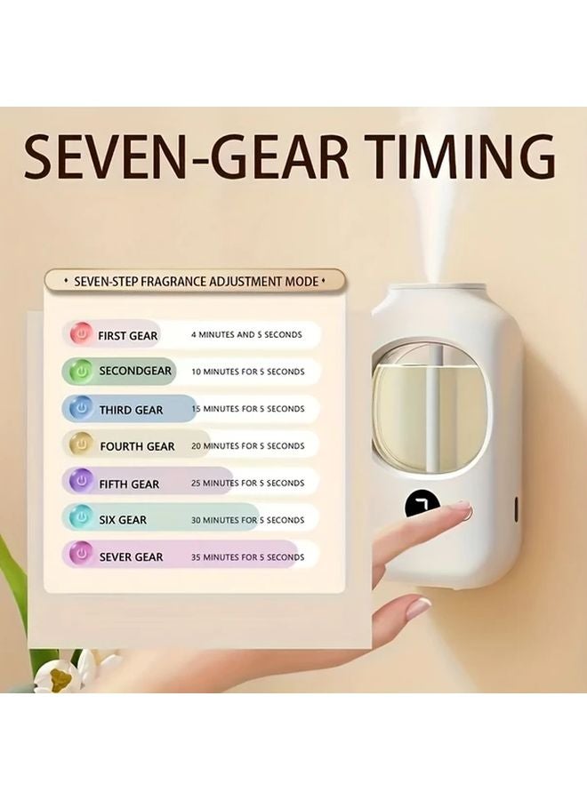 منقي هواء ذكي أبيض مع مؤقت شحن عبر USB للمنزل والمكتب - Image 5