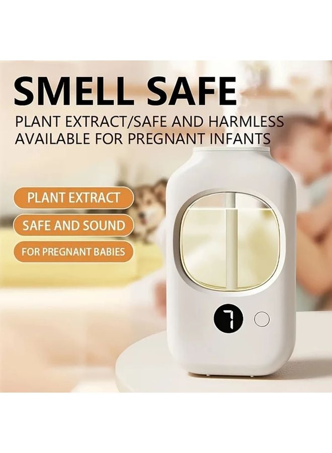 منقي هواء ذكي أبيض مع مؤقت شحن عبر USB للمنزل والمكتب - Image 3