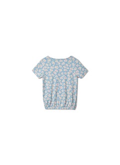 Tchibo Toddler Girls Printed Tee, Light Blue  - Image 3