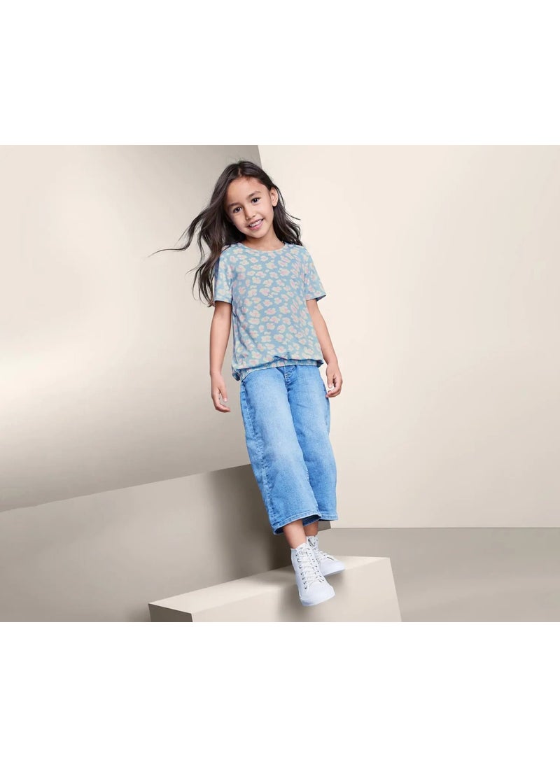 Tchibo - Toddler Girls Printed Tee, Light Blue - Image 1
