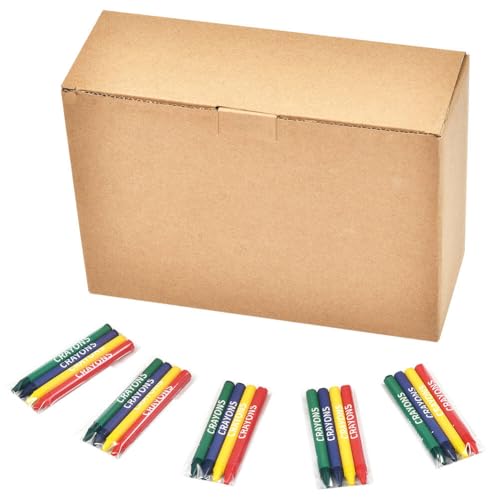 Madisi Crayons Bulk Pack, Regular Size, 4 Colors, 150 Packs, 600 Count - Image 2