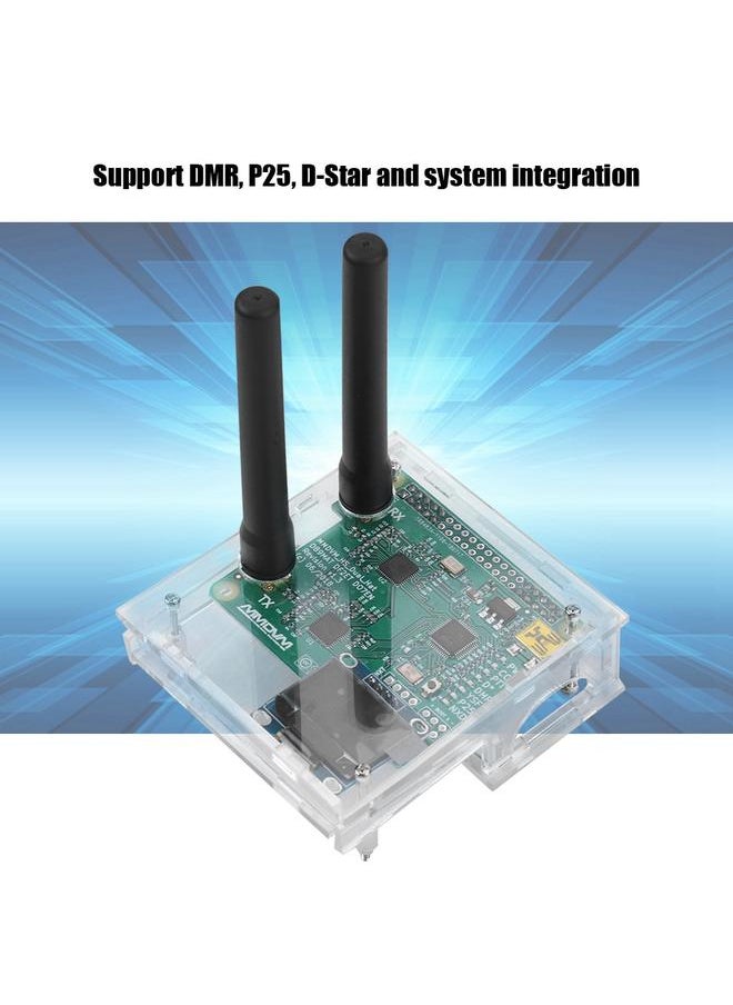 Thoraya - Duplex Hotspot Module Antenna Case with SD For MMDVM Raspberry Pi DIY OLED (Transparent Shell) - Image 1