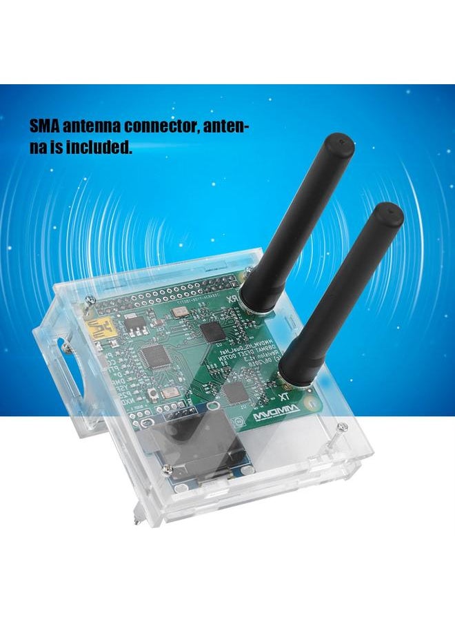 Thoraya - Duplex Hotspot Module Antenna Case with SD For MMDVM Raspberry Pi DIY OLED (Transparent Shell) - Image 1