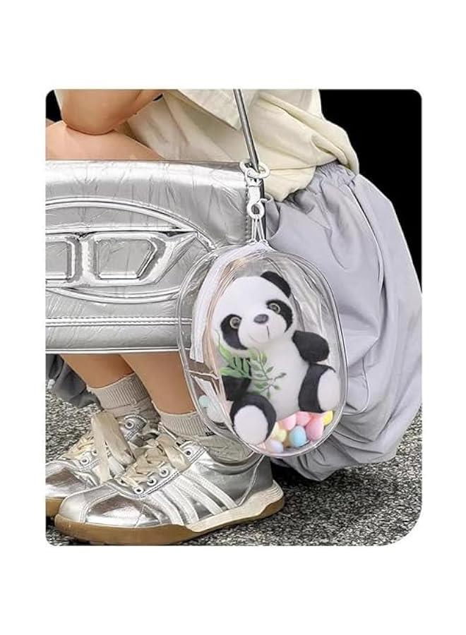 Arabest Clear Figure Display Bag with Keychain Blind Box Case Carrying Bag Keychain Pouch Charms for Collectibles  - Image 4