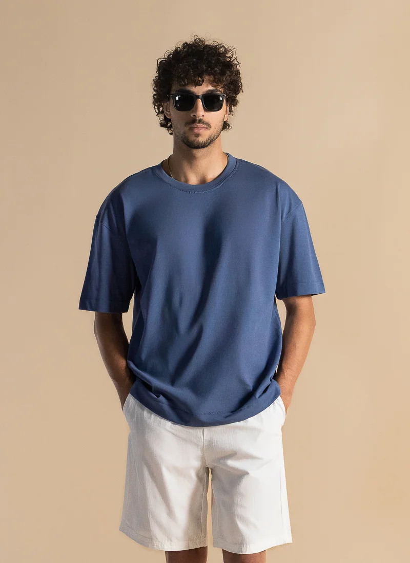 شايبس DETAILED MIDWEIGHT COTTON BLEND T-SHIRT