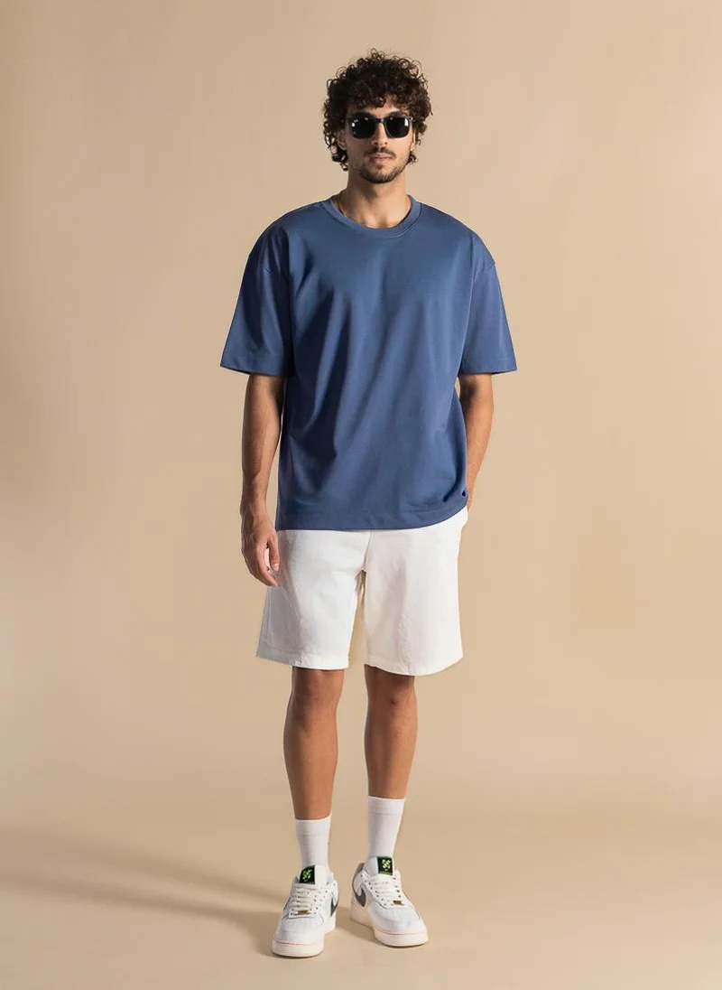 SHAPES DETAILED MIDWEIGHT COTTON BLEND T-SHIRT