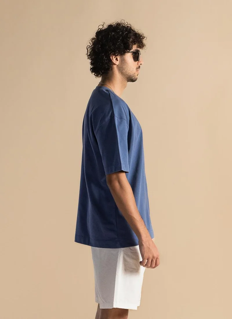 SHAPES DETAILED MIDWEIGHT COTTON BLEND T-SHIRT