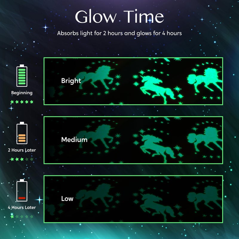 Joiedomi Glow in The Dark Blanket - Pink Unicorn Gifts for Girls Age 2 3 4 5 6 7 8 9 10 11 12 Year Old - Soft Cozy Flannel Kids Throw Blanket  Birthday Bedroom Decor 50""?60"" - Image 5