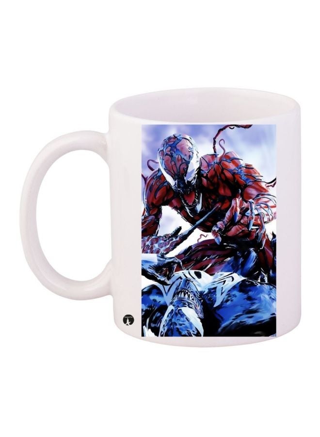RYN Spider-Man Printed Coffee Mug White/Blue/Red 11ounce