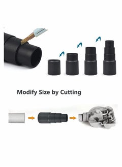 Y&D 4 Pcs Vacuum Cleaner Hose Adapter, Sander Dust Extraction Adaptor for Random Orbital Sander, Jigsaw, Circular Saw Reducer (25mm/30mm/34mm/42mm)  - Image 3