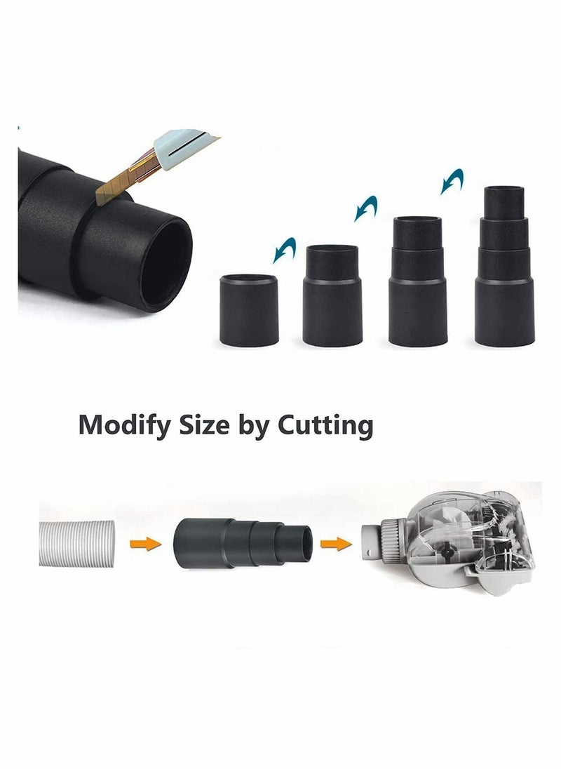 Y&D 4 Pcs Vacuum Cleaner Hose Adapter, Sander Dust Extraction Adaptor for Random Orbital Sander, Jigsaw, Circular Saw Reducer (25mm/30mm/34mm/42mm)  - Image 3