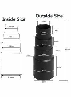 Y&D 4 Pcs Vacuum Cleaner Hose Adapter, Sander Dust Extraction Adaptor for Random Orbital Sander, Jigsaw, Circular Saw Reducer (25mm/30mm/34mm/42mm)  - Image 2