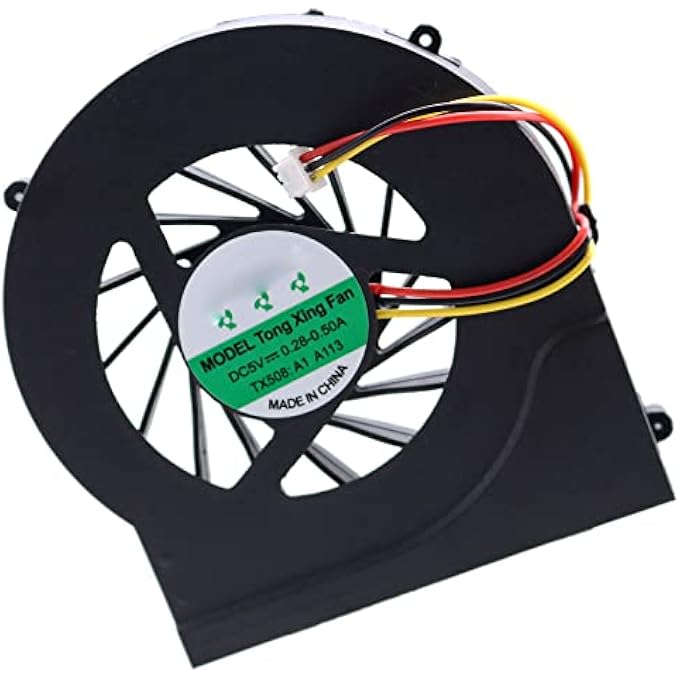 CPU COOLING FAN REPLACEMENT FOR HP PAVILION DV6-3000 DV6T-3000 DV6-4000 DV6T-4000 DV7-3000 DV7-4000 DV7T-4000 DFB552005M30T F9V8 606729-001 HASEE K660D A560P - Image 1