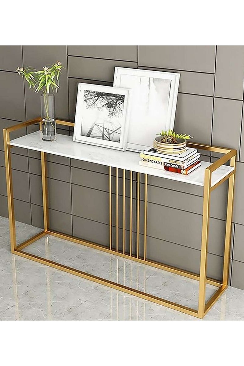 كونسول تصميم عصرى حديث سطح رخامى هيكل ستيل