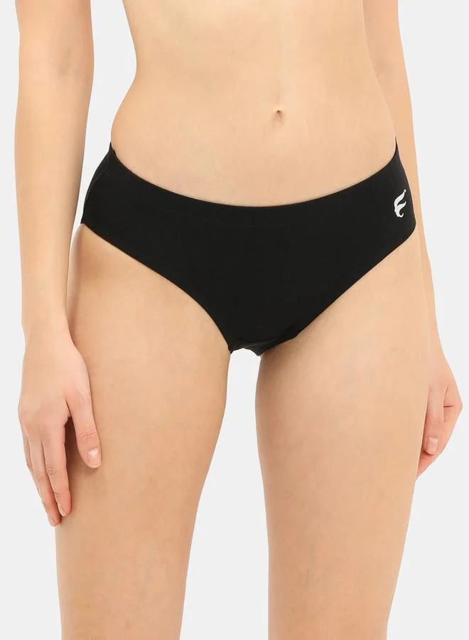 انفي مجموعة من 3 سراويل داخلية قطن مزينة بشعار