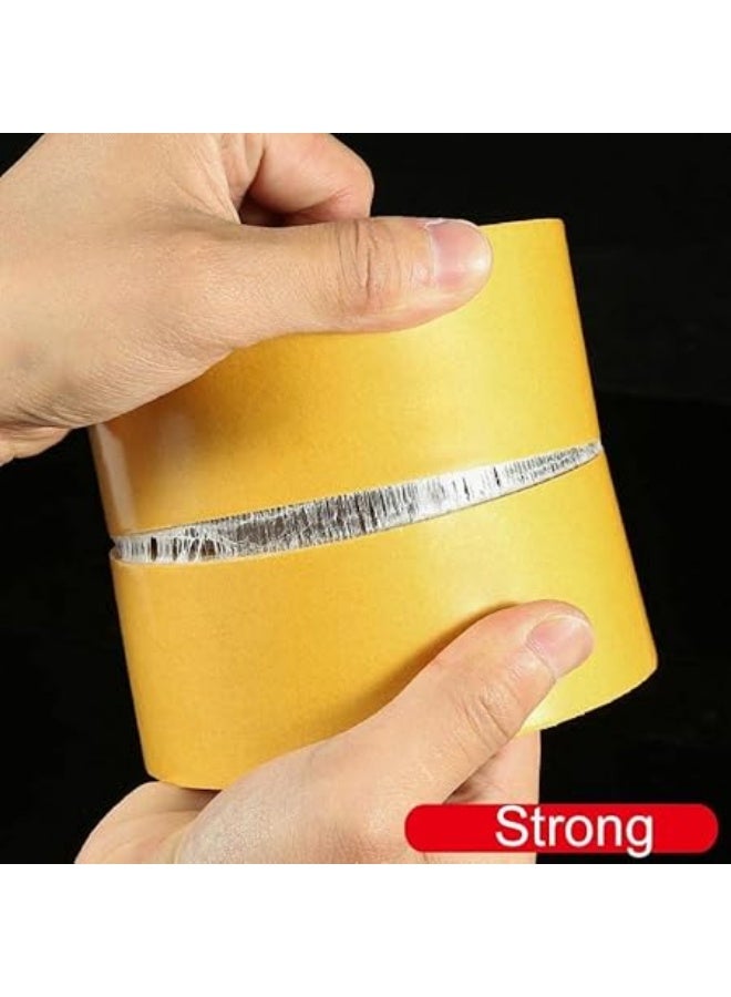 erorex Strong Adhesive Double-sided Gauze fiber MeshsTape, Fiber Mesh Tape, Waterproof Self-Adhesive Strong Mesh Tape, for Floor Sound Insulation Rubber Products Foam Textile (3cm x 20m). - Image 2