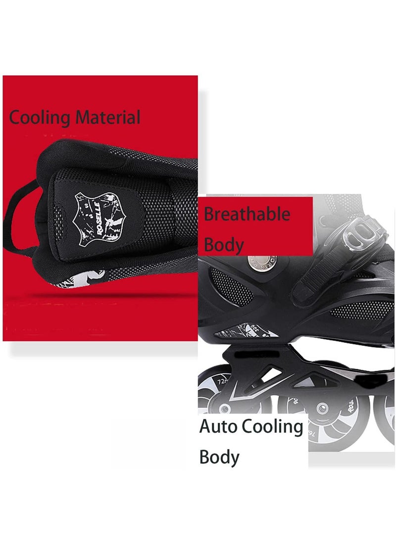 GT-Wheel - Skating Shoes Professional Single Row Roller Blades Speed Skate Shoes - Image 1