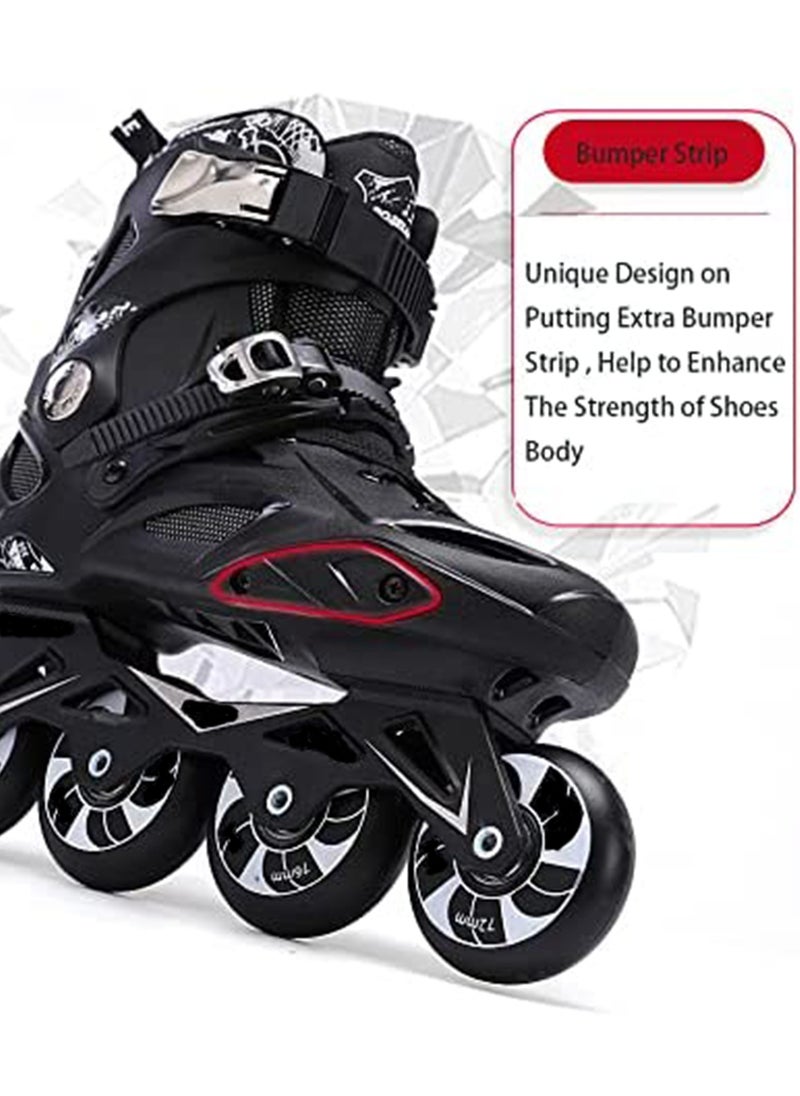 GT-Wheel - Skating Shoes Professional Single Row Roller Blades Speed Skate Shoes - Image 1