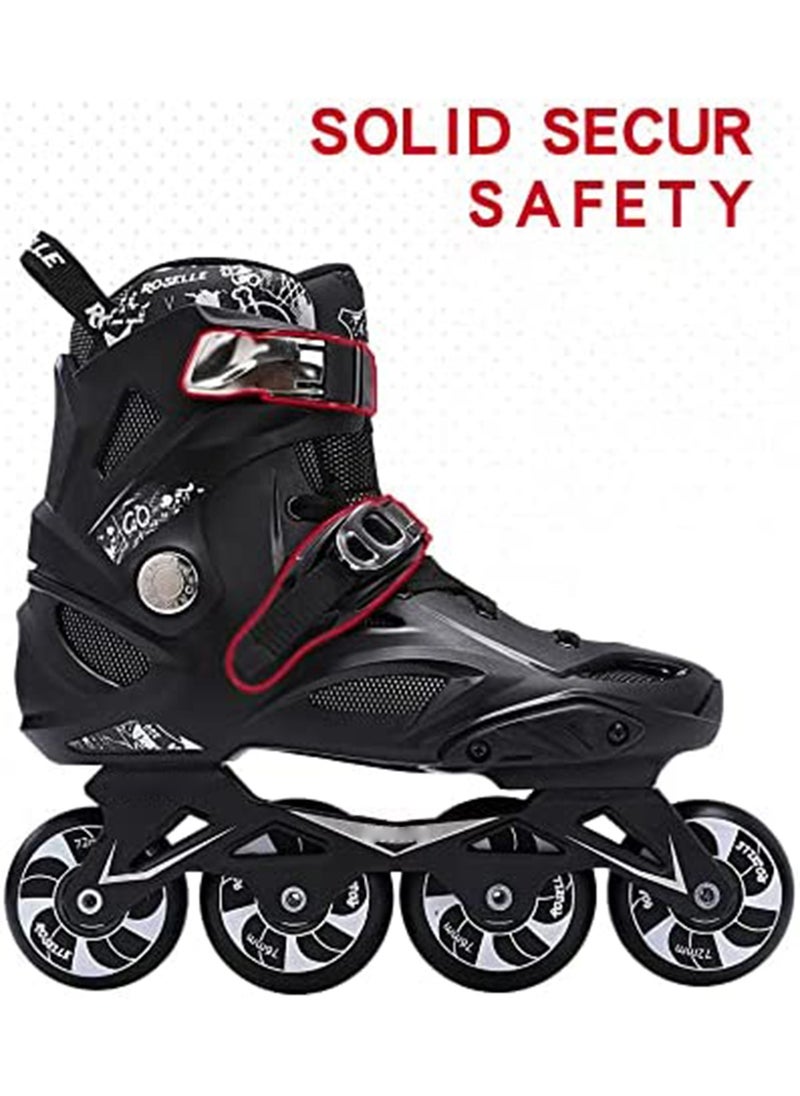 GT-Wheel - Skating Shoes Professional Single Row Roller Blades Speed Skate Shoes - Image 1