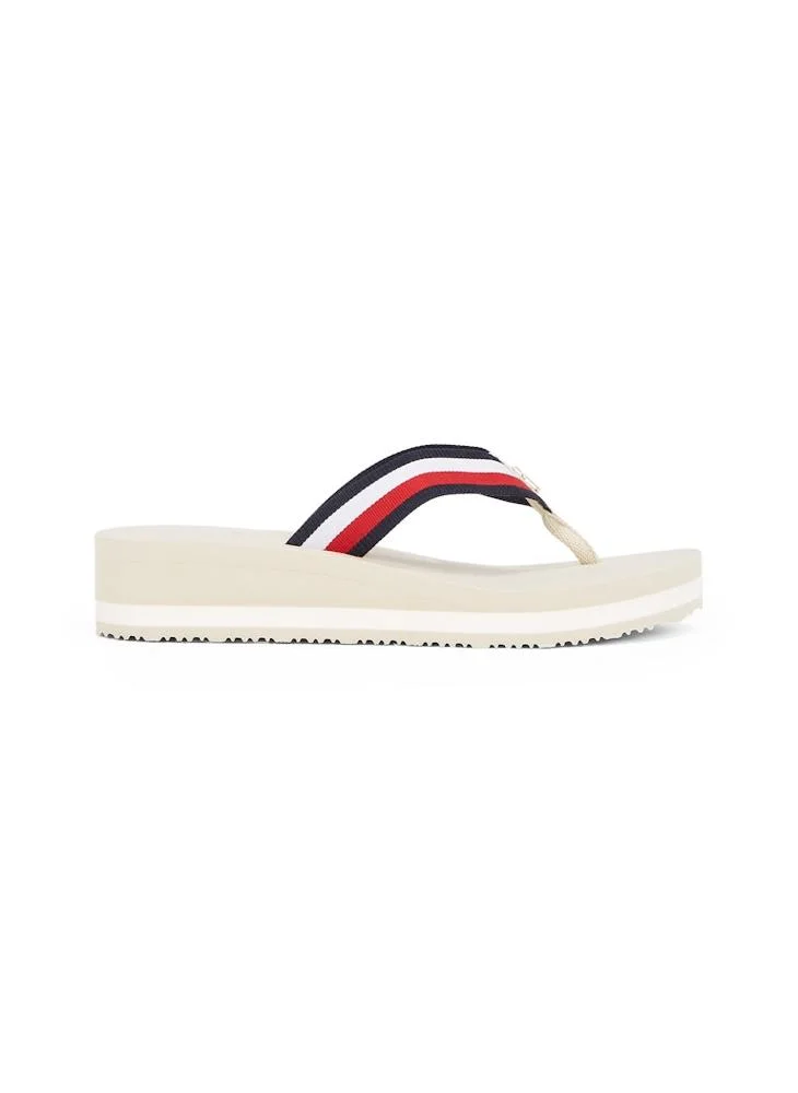 تومي هيلفيغر Corp Mid Wedge Beach Sandals