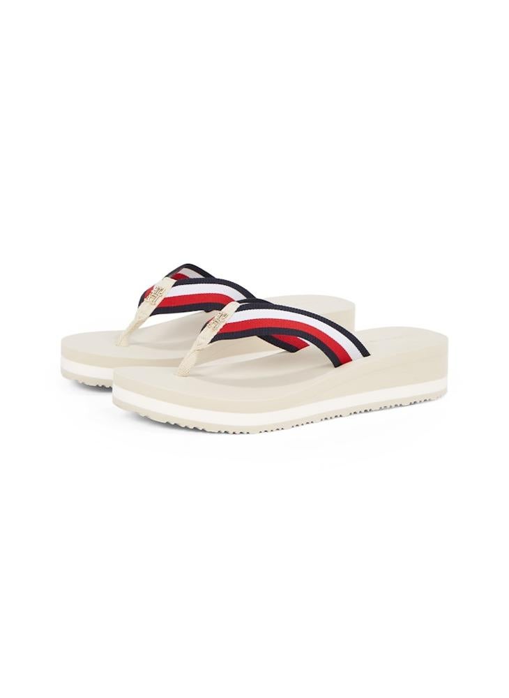TOMMY HILFIGER Corp Mid Wedge Beach Sandals  - Image 4