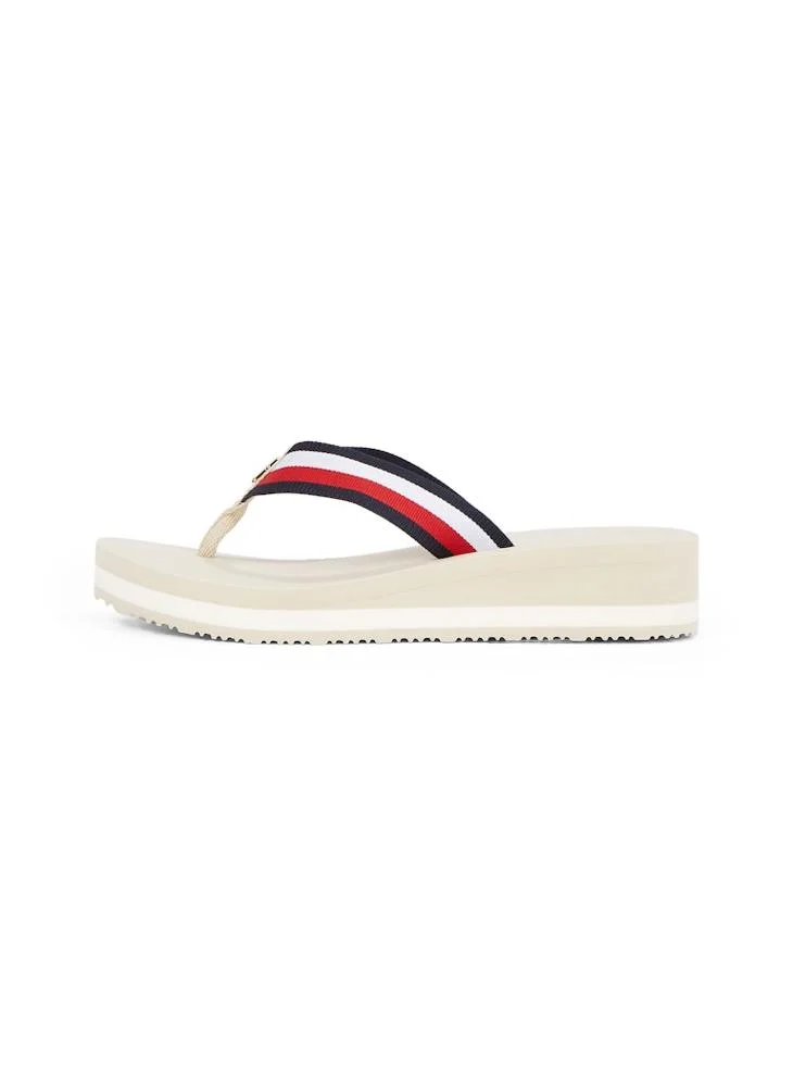 تومي هيلفيغر Corp Mid Wedge Beach Sandals