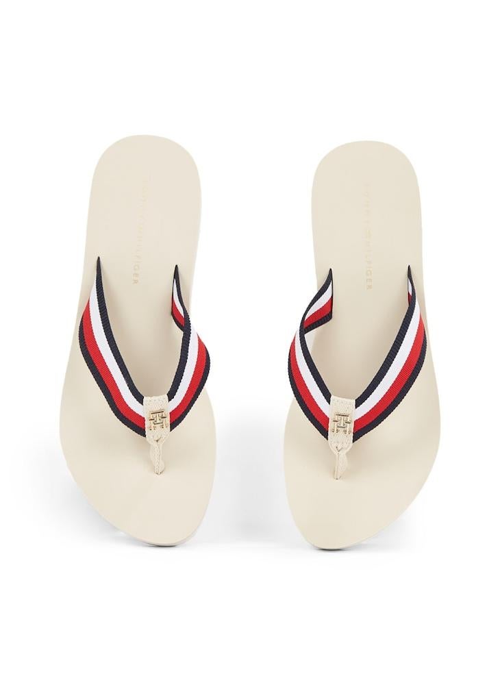 TOMMY HILFIGER Corp Mid Wedge Beach Sandals  - Image 5