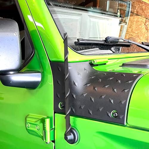 BASIKER Antenna Compatible with Jeep Wrangler Gladiator JK JT JL Rubicon Sahara Unlimited Sport 2007-2025, Jeep Wrangler Antenna Replacement, 13 Inch Car Radio Antenna Jeep Accessories - Image 2