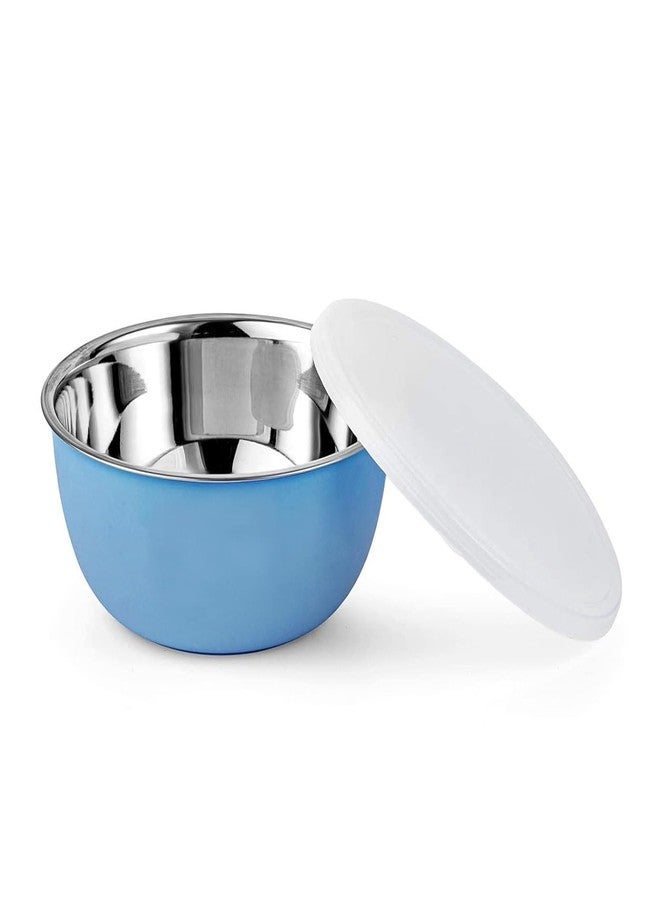 POGON Microwave Safe Bowls, Serving Bowl with Lid, Set of 3, 500ml, 1000ml & 1500ml, (Blue,Red) - Image 2