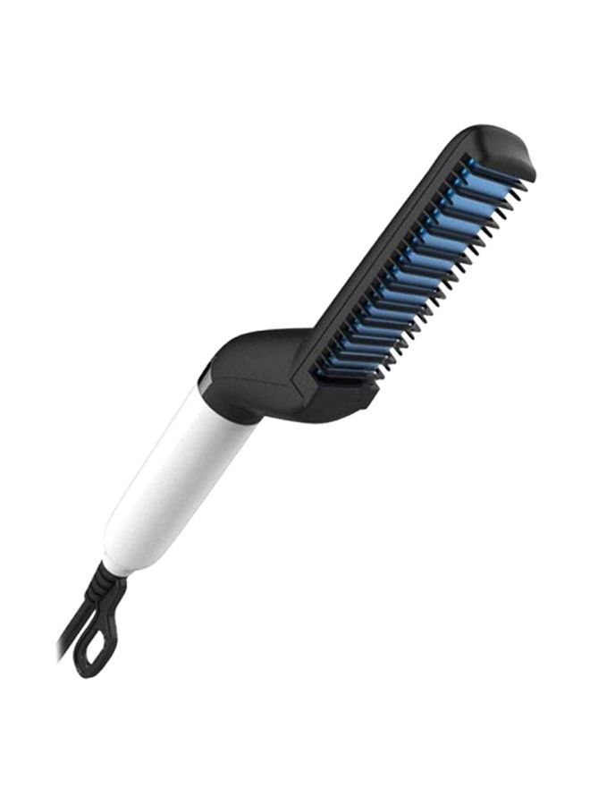 NIBEMINENT Multifunctional Hair Straightening Comb Black/Blue/White - Image 1