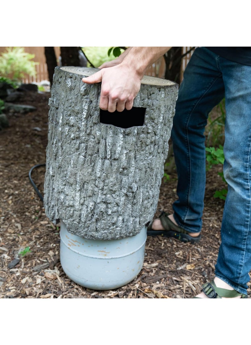Aquascape Aquascape Faux Wood Stump Propane Tank Cover 78345  - Image 2