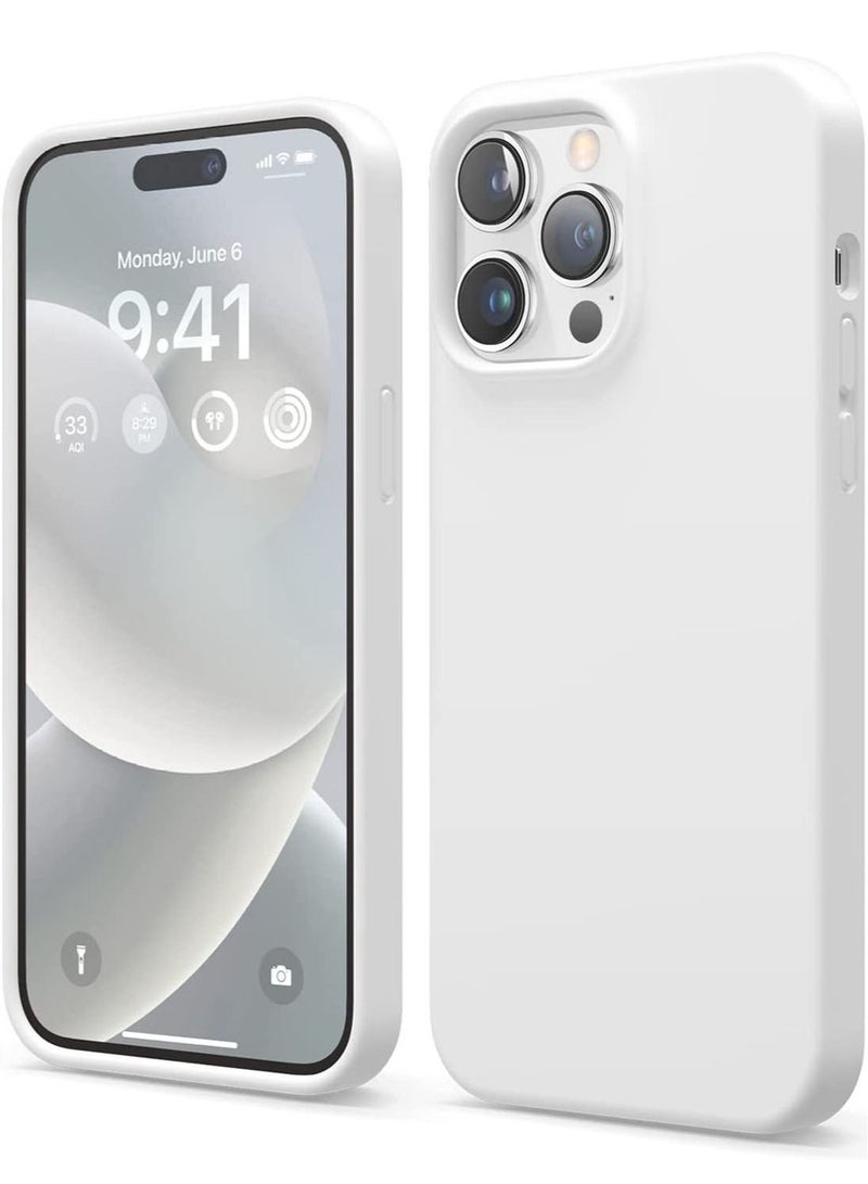 Elago Silicone Case Cover for iPhone 14 Pro MAX - White - Image 1