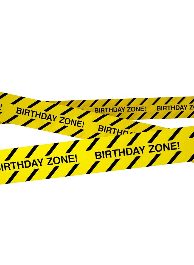 TAPIX Birthday Zone Party Decoration • 3 In. Wide X 100 Ft. Long • High Visibility • Tear Resistant Design • Great For Construction-Themed Parties - Image 1