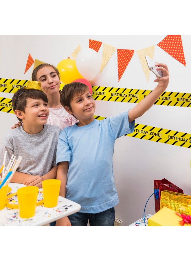 TAPIX Birthday Zone Party Decoration • 3 In. Wide X 100 Ft. Long • High Visibility • Tear Resistant Design • Great For Construction-Themed Parties - Image 3