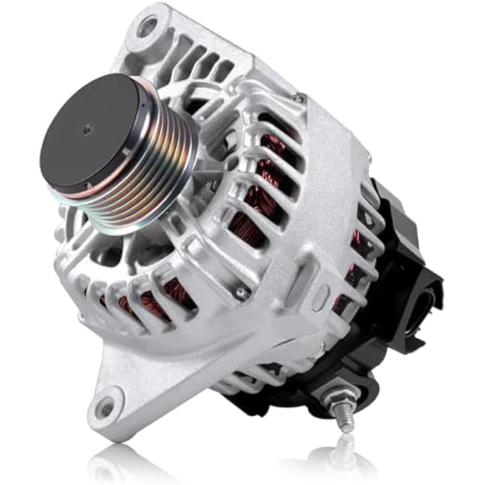 SOASEMBE 11610 Alternator 90A 1.8L/2.0L Compatible with Hyundai Elantra/Elantra GT/Elantra Coupe, Kia Soul/Forte/Forte5/Forte Koup 2011-2017 High Output Alternator Replacement 373002E200 6-Groove Clutch Pulley - Image 1