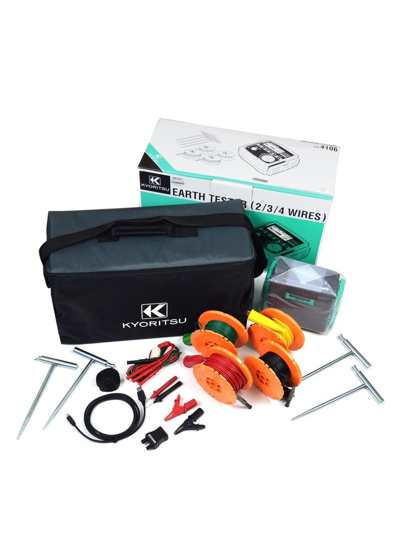 Kyoritsu KEW 4106 Earth Resistance & Resistivity Tester - Image 2