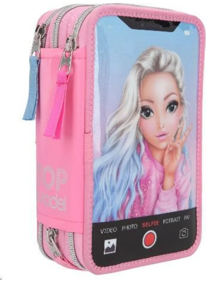 Top Model Triple Pencil Case Selfie Led (Triple Pencil) 0411262_A