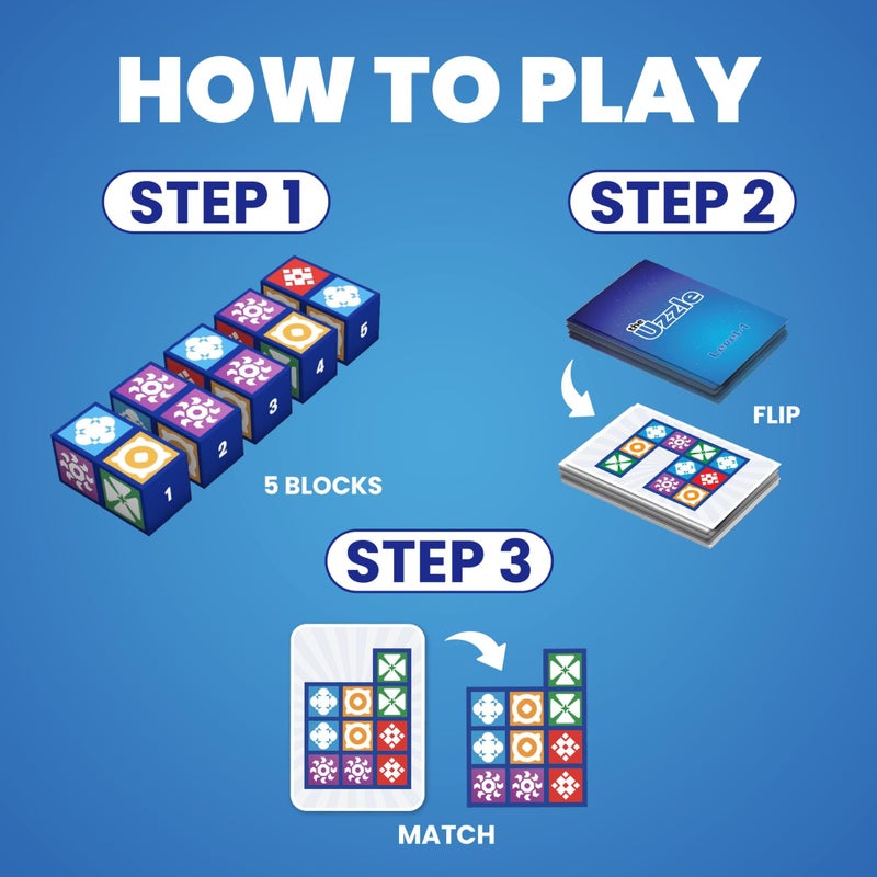 The Uzzle 3.0 Board Game, Family Board Games for Children & Adults, Block Puzzle Games for Ages 4+ - Image 4