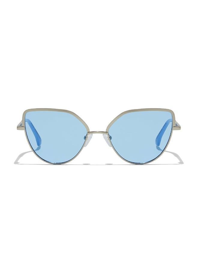 بلاك أوت نظارات شمسية نسائية أنيقة عين القطة حماية من الأشعة فوق البنفسجية فضي أزرق - Image 2