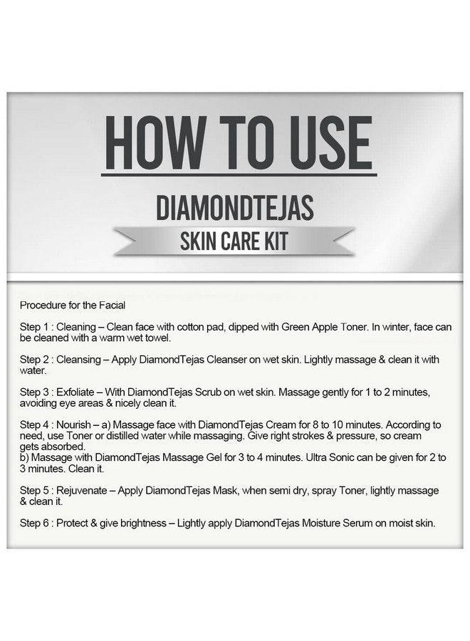 Vedicline طقم العناية بالبشرة تيجاس الماسي يساعد على تقليل علامات البهتان وعلامات الشيخوخة مع زيت الجوجوبا وبهسما الماس وفيتامين B3 لوجه متألق طبيعي 600 مل - Image 5