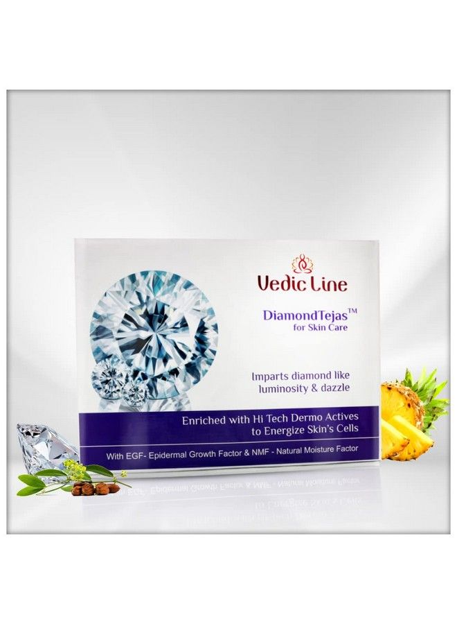 Vedicline طقم العناية بالبشرة تيجاس الماسي يساعد على تقليل علامات البهتان وعلامات الشيخوخة مع زيت الجوجوبا وبهسما الماس وفيتامين B3 لوجه متألق طبيعي 600 مل - Image 3