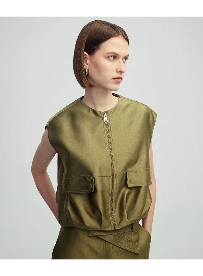 Ipekyol  Zip-Up Waistcoat  | Best Price UAE
