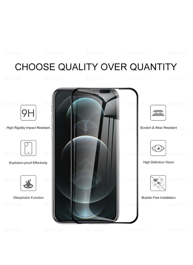 ELTRAZONE (1+2Pcs) Lukione Compatible with iPhone 14 Case Screen Protector Tempered Glass Protector Clear Transparent Cover Anti-Scratch for Apple 14 Case (IPhone 14) - Image 3