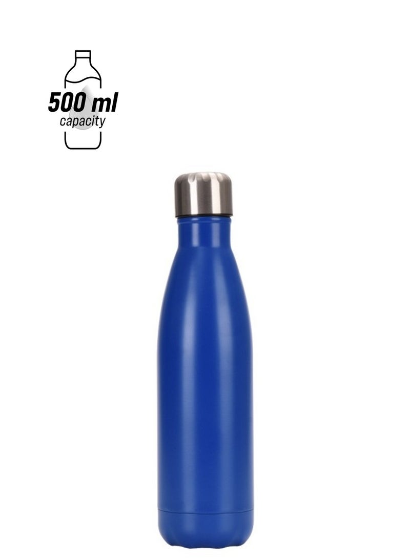 AZAD 500ml Double-Layer Stainless Steel Insulated Cup Large Capacity Cola Bottle Sports Water Cup Vacuum Flask Simplicity Atmosphere