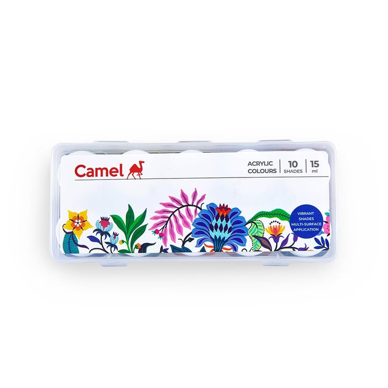 Camlin Kokuyo Fabrica Acrylic Ultra Color 15ml Each 10 Shades