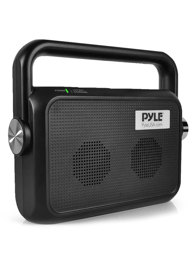 Pyle Wireless Portable Speaker Soundbox - 2.4ghz Full Range Stereo Sound Digital TV MP3 iPod Analog Cable w/ Headset Jack Voice Enhancing Audio Hearing Assistance - PTVSP18BK - Image 1