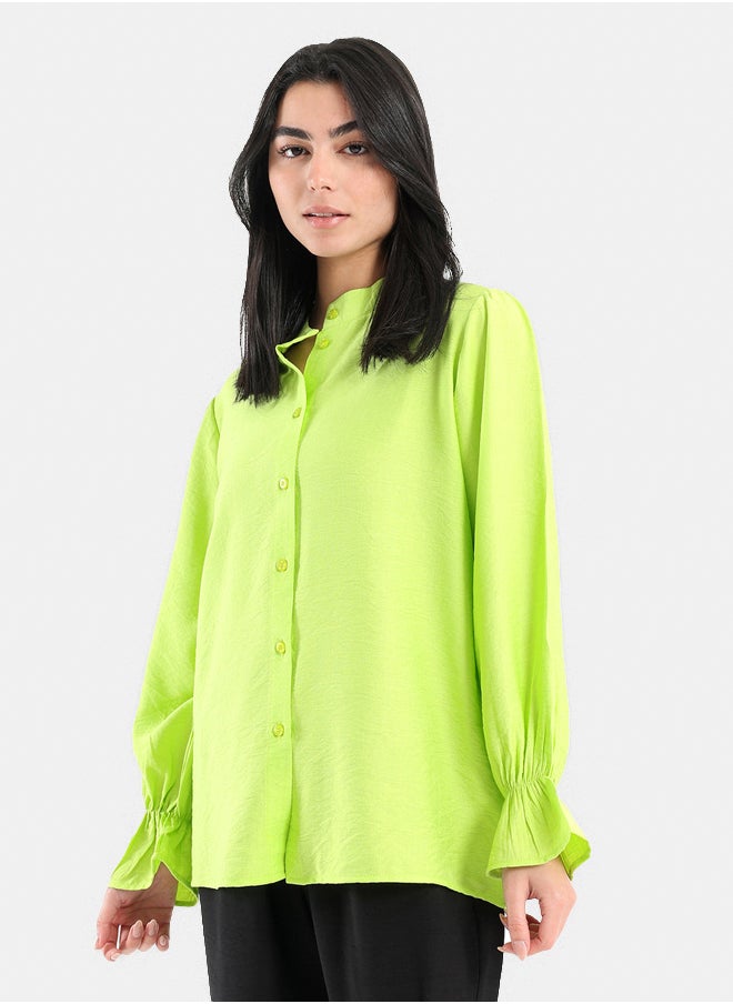 Clue Bell Cuff Plain Shirt  - Image 1